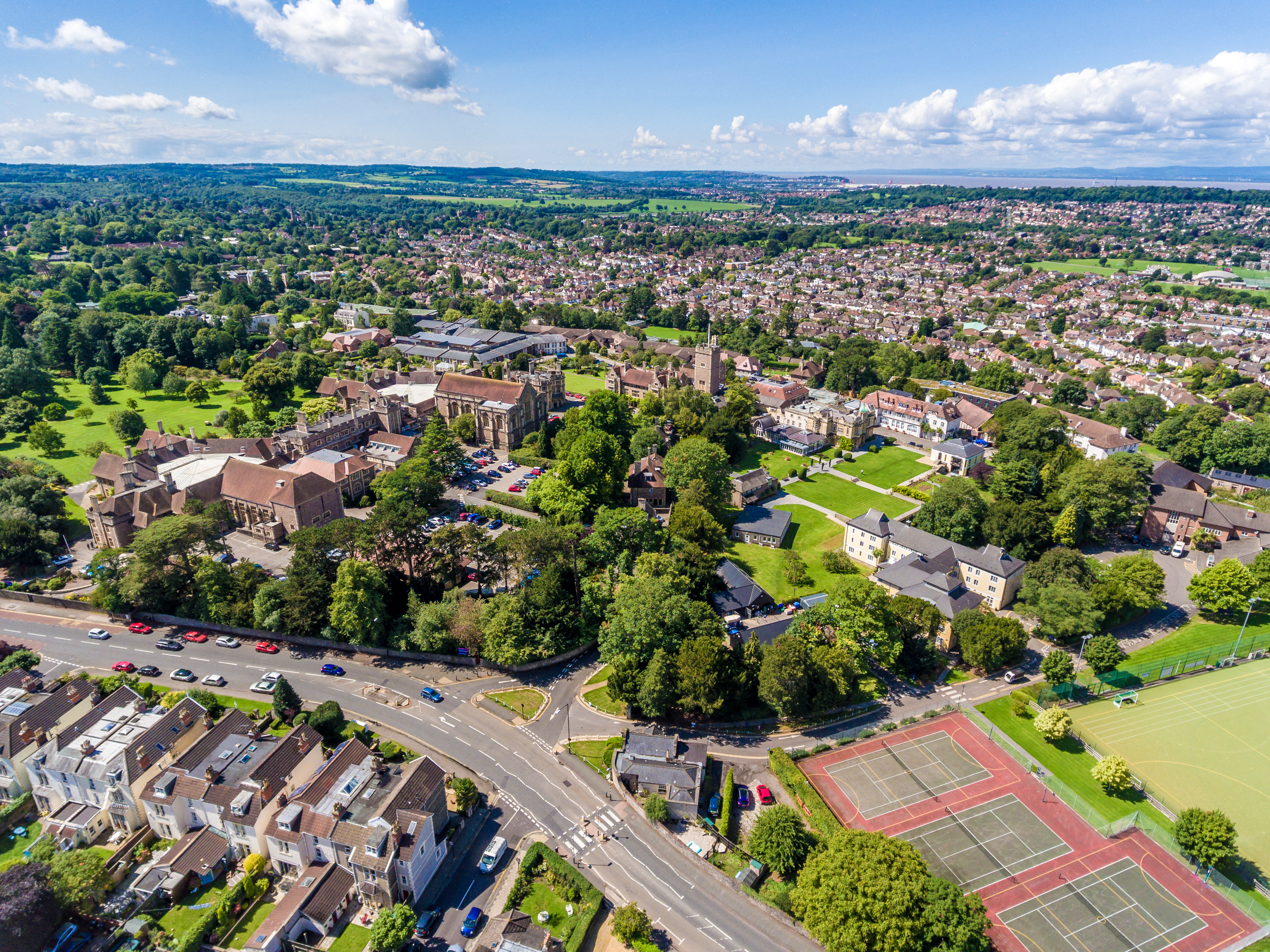 Bristol, Badminton School - Aerial
