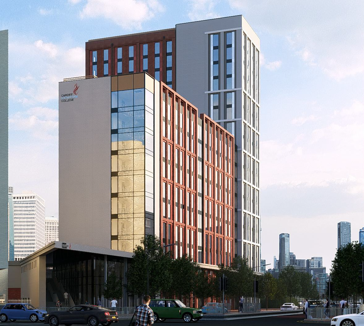 Cardiff Sixth Form College, Accommodation Building